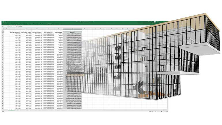 Import et fusion de données Excel dans un modèle IFC avec Bimsheet